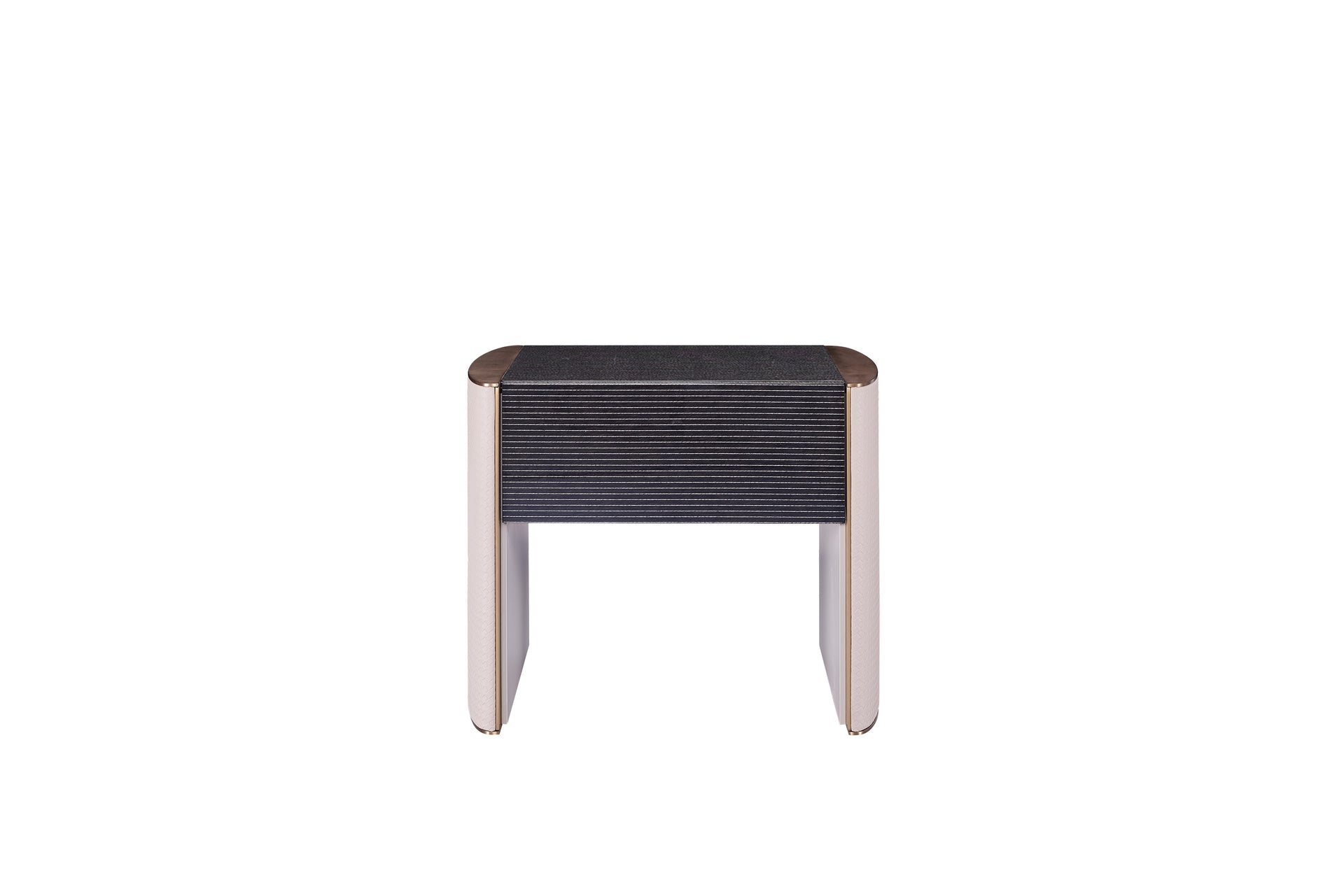 AK-004C – Textured Bedside Table with Subtle Contrast