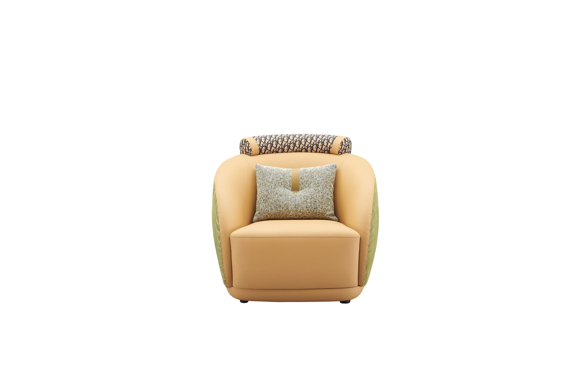 CK-S601 Accent Chair – Sculptural Curves and Artful Contrast